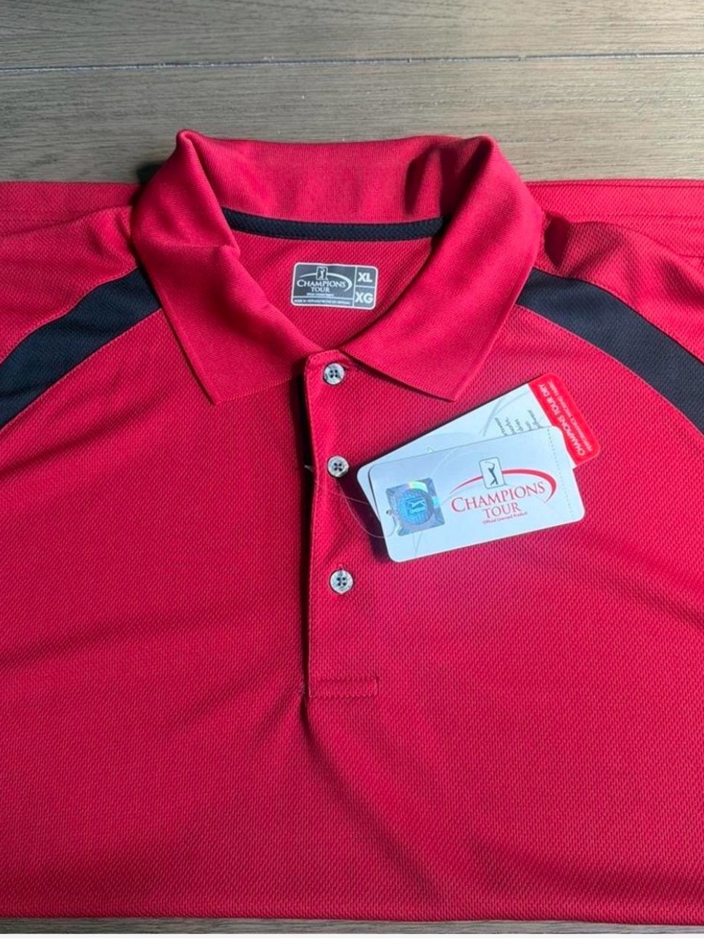 NWT Champion Tour Men’s Red Polo Shirt
Size XL